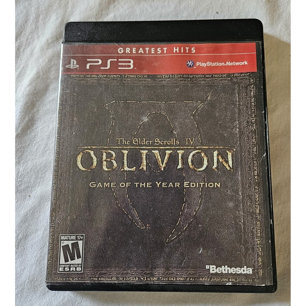 The Elder Scrolls IV Oblivion Game‎ of the Year Edition PS3 CIB Greatest Hits